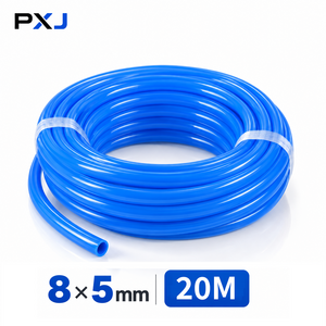 공구PXJ PU 우레탄 에어호스 8mmX5mm 10M 컴프레서 공압호스 에어튜브 내압 에어라인 호스, 블루20m, 1개