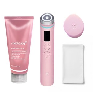 메디큐브 에이지알 부스터 프로 핑크 에디션 + PDRN 부스팅 젤 + 캡 세트, 부스터프로