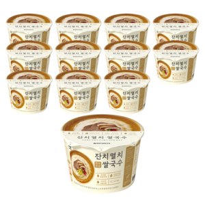 한끼든든 쌀국수 멸치맛, 92g, 12개
