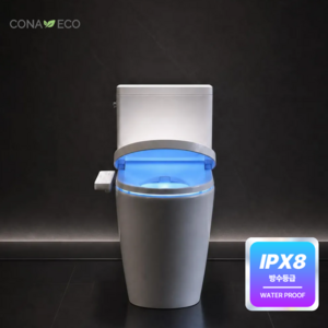 코나에코홈 CB-3000 프리미엄 전자식비데 국내제조 무드조명 직수형 IPX8 완전방수 건조기능, 고객 설치