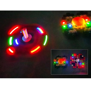 부드럽게 끼워지는 품질 좋은 8mm디폼블럭_지니디폼 LED 팽이&스피너_ 01. 캐릭터 DIY세트, 1개