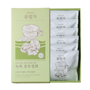 유밀가 수제 녹차 호두정과 30g 6개입 1세트, 1개, 180g