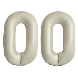 이벤트홀릭 초대형 숫자풍선 40인치 100cm, 1개, 크림 00