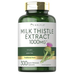 칼라일 밀크 시슬 추출물 1000mg 캡슐, 1개, 300정 골드박스 특가