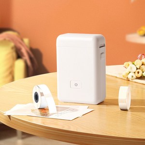 투데이리빙 네임 스티커 프린터 라벨기 + 라벨지 블루투스 감열식 출력기 어플 편집 방수 용지 리필 테이프 포함 15X30mm + 12X40mm, 1세트, R98471W(화이트