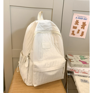 라이프윙 기저귀 가방 가벼운 경량 백팩 여대생 데일리 여행용, 화이트