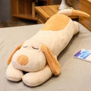 도림 귀여운 강아지 인형 안고자는 바디필로우, 베이지