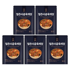 온작 이영자 얼큰 사골 육개장 800g 5팩, 5개
