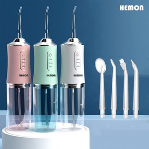 헤이슨 워터 구강세정기 무선 물치실 휴대용, 화이트