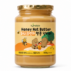 자연습관 허니크런치 땅콩 넛버터, 1개, 450g