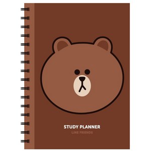 Line Friends Study Planner(라인 프렌즈 스터디 플래너):, 브라운