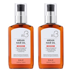 라입 R3 아르간오일 헤어에센스 자몽, 100ml, 2개