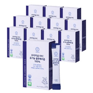 아르디엠 오리지널 NFC 유기농 블루베리즙 100% 14포, 12박스, 280g