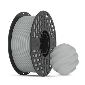 CaiLab 고강도 고탄성 PLA+ 3D 프린터 필라멘트 1.75mm 노즐 막힘 없는 선경 안정성 1kg | 뱀부랩 3D 프린터(P1S P2S A1 H2D등) 호환, 연회색, (PLA)