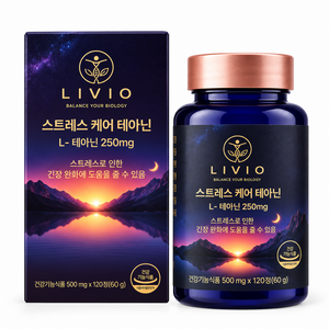 라이비오 스트레스 릴렉스 테아닌 마그네슘 250mg 1박스 120정, 1개