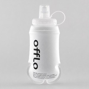 오플로 소프트 플라스크 스포츠 러닝 물통 물병 러닝 마라톤 경량 워터보틀, 1개, 250ml, 화이트(White)