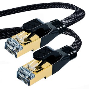 엔더 CAT8 패브릭 고급 랜선 초고속 인터넷 랜케이블, 혼합색상, 1개, 10m