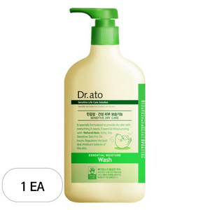 닥터아토 에센셜 모이스춰 워시 유아페이셜클렌져 마일드향, 500ml, 1개