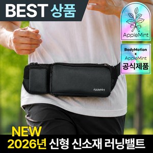 바디모션 등산 마라톤 조깅 스포츠 방수 러닝벨트 힙색 수납가방, 애플민트 5.그레이, 1개