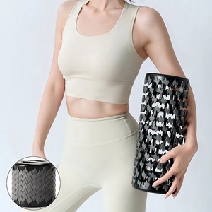 아벡 마사지 폼롤러 휴대용 미니 접이식 지압 폼롤러 스트레칭, 1개, 그레이