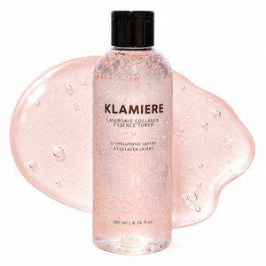 클라미에르 레이어로닉 콜라겐 에센스 젤리 토너 200ml | 11중 히알루론산 속건조 수분 보습 토너 | 저분자 6중 콜라겐 기능성 기미 탄력 및 주름 미백 핑크 토너, 1개