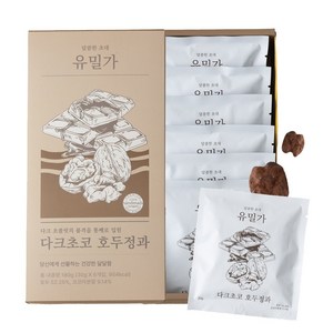 유밀가 수제 다크초코 호두정과, 1개, 180g