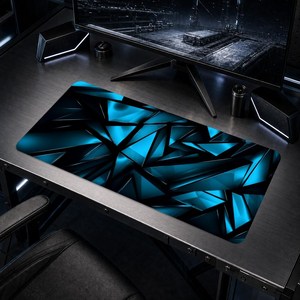 기하학 라인 XXL 대형 마우스패드 900x400x3mm 고해상도 인쇄 미끄럼 방지, 1개, 기하 1