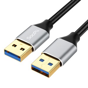 Soopii USB 3.0 A타입 5Gbps A to A 케이블 S49A, 3m, 1개
