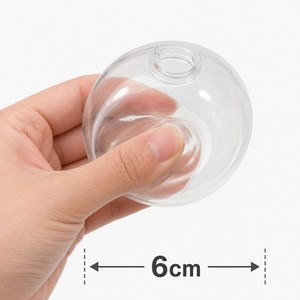말랑이 만들기 DIY 왁뿌볼 만들기 고무공 케이블타이 세트, 5개, 투명