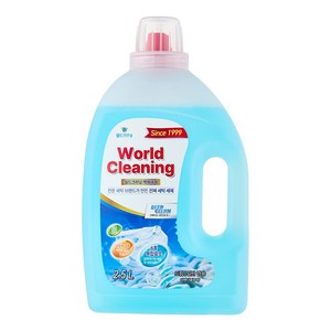 월드크리닝 딥클린 라벤더블루향 액체세제 일반드럼겸용, 1개, 2.5L 골드박스 특가
