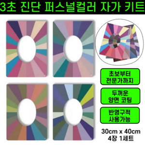 쿨웜핏 3초 자가진단 퍼스널컬러 진단키트, 1개, 4계절