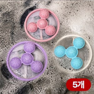 데이앤픽 통돌이 세탁기 먼지 제거 거름망 빨래망, 5개, 라이트퍼플