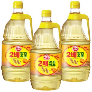 오뚜기 2배 양조식초, 1.8L, 3개