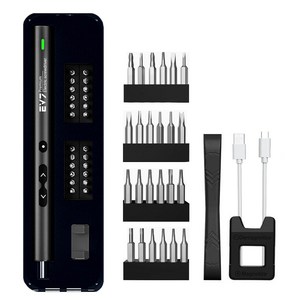 icar EV7 스탠다드 전동 드라이버 미니 드라이버 공구 28종, 1개