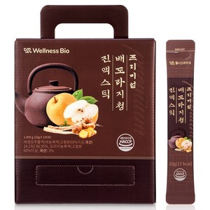 웰니스바이오 프리미엄 배도라지청 진액스틱 100포 대용량, 1개, 1kg
