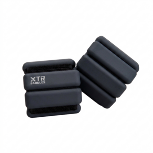XTR 러닝 발목 손목 중량 밴드 2개 홈트 다이어트 착용형 아령, 1kg, 블랙
