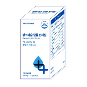 뉴바옴 링포타슘 칼륨 전해질 수분 밸런스 워터 균형 영양제, 1개, 120정