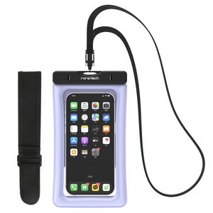 로랜텍 IPX8등급 스마트폰 방수팩 4중 잠금 스포츠 암밴드 넥스트랩, 블루, 1개