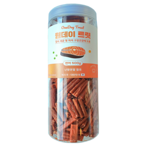 원데이트릿 강아지간식 대용량 노즈워크, 500g, 1세트, 연어