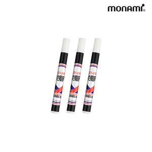 모나미 유성매직 3본, 흑색, 3개입