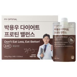 마이옵티멀 박용우 다이어트 프로틴 쉐이크 초코 식사대용, 14개, 40g