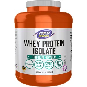 나우푸드 웨이 프로틴 아이솔레이트 파우더 단백질 보충제, 2.27kg, 1개 골드박스 특가