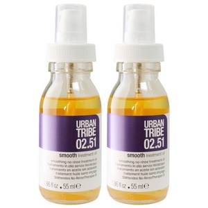 어반트라이브 스무스 트리트먼트 오일 헤어에센스 가벼운 앰플오일, 2개, 55ml