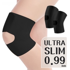 코지스 무릎보호대 러닝 헬스 작업용 고탄력 압박보호대 세트, 블랙, 2개