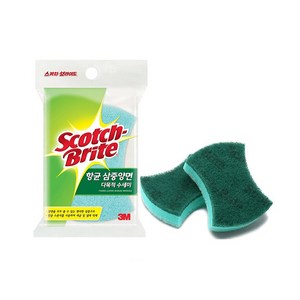 스카치브라이트 향균 삼중 양면 다목적 수세미, 1개입, 1개