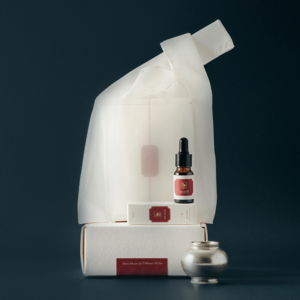 [보자기+쇼핑백 증정]달항아리 디퓨저 선물세트, 1개, 10ml, 은달항아리+석파정오일