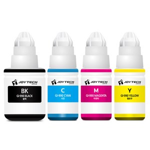 잉크다파라 캐논 호환잉크 GI-990 세트, 검정+파랑+빨강+노랑4색, 1세트