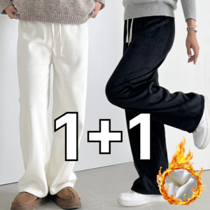 미와이 여성 기모 골덴바지 밴딩 코듀로이팬츠 1+1