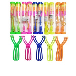 해피아이몰 LED 불빛 낙하산 새총 통 5종 10p, 혼합 색상, 2개