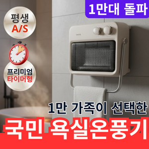 홈뉴 PTC 무타공 벽걸이 온풍기 욕실 히터 생활방수 화장실 동파방지, 욕실히터